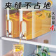 美之扣冷水壺帶龍頭大容量家用水果茶冷泡壺涼水壺果汁冰水飲料桶 奶油白丨夾縫冷水壺-4L
