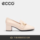愛步（ECCO）夏季通勤簡(jiǎn)約風(fēng)方頭粗跟高跟鞋 型塑290953 石灰色36