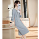 尚靜休閑慵懶風(fēng)假兩件衛衣裙25年秋款老錢(qián)落肩收腰顯瘦連衣裙 灰色 M