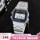 卡西歐（CASIO）手表 小春同款 情侶經(jīng)典復(fù)古小方塊 時尚學(xué)生表小金表 A158WA-1D 店主主推