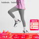 巴拉巴拉balaOne童裝兒童打底褲女童2025秋冬裝新款加絨長(zhǎng)褲耐磨 冷灰20508 130