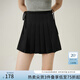 范思藍(lán)恩范思藍(lán)恩時(shí)髦少女感百褶設(shè)計(jì)休閑裙褲2024夏新款高腰半身裙12313 黑色 L