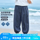 左西男童牛仔褲夏季輕薄褲子2025新款兒童防蚊褲長(zhǎng)褲 深牛仔色 140