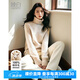 晚白【專享】【100%羊毛】流行穿搭紅色毛衣洋氣內(nèi)搭打底高領(lǐng)針織衫女 米色 S