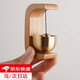 橙央吸門式風(fēng)鈴日式多巴胺木質(zhì)磁吸入戶風(fēng)鈴喬遷治愈禮物進(jìn)門提醒鈴鐺 櫸木+黃銅