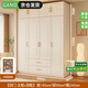 GANO【包安裝】衣柜實(shí)木生態(tài)板家用臥室歐式收納柜子平開門儲物家具 160*200*55主柜+頂柜