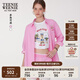 Teenie Weenie小熊女裝襯衫2025年夏季新款休閑簡(jiǎn)約活力腰帶款上衣 深粉色 M