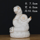 陶瓷蛇擺件招財(cái)吉祥物生肖蛇白黃紅色客廳辦公室風(fēng)水工藝裝飾禮品 款式一  無(wú)底座  白瓷描金