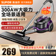 蘇泊爾（SUPOR）吸塵器家用臥式家庭小型吸塵器清潔掃地機(jī)大功率吸力強(qiáng)吸力手持吸程器一鍵收線汽車吸寵物貓狗毛發(fā) VCC37A-13