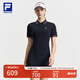 FILA 斐樂官方女裝連衣裙2025夏新款網(wǎng)球運動簡約基礎(chǔ)翻領(lǐng)修身連身裙 RD寶藍-NV M 165/84A/M