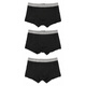 ARMANI/阿瑪尼 EA 男士舒適親膚鷹標3件裝四角褲內褲 EM000259 AF10780黑色 MC406 3條XL