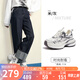 駱駝（CAMEL）【銀月】老爹鞋女撞色厚底休閑鞋 L24A283742A 米/灰 37