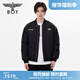 BOY LONDON冬男女同款繡花時(shí)尚潮牌短款棒球領(lǐng)棉服N29806 黑色 M