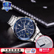 卡西歐（CASIO） 手表男edifice世界時間時尚商務(wù)休閑鋼帶送男友石英表防水男表 EFS-S510D-2AVUPR人造藍寶石鏡面