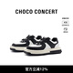 CHOCO CONCERT井柏然同款設(shè)計鞋履 圓方不對稱球鞋 運動板鞋拼色厚底休閑鞋 黑色 36
