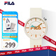 斐樂（FILA）手表女學(xué)生表硅膠潮流時(shí)尚防水石英表米色情侶表FLM38-6126-042