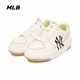 MLB男女情侶復古板鞋春夏季百搭厚底增高學(xué)長(cháng)鞋休閑運動(dòng)鞋子 波 波士頓紅襪隊/米黃色 36.5