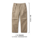 SIMWOOD/簡(jiǎn)木男裝【LS07寬松直筒】水洗棉多袋松緊腰工裝休閑褲 淺卡其【LT06寬腿微錐】 31 (建議136-145斤)