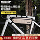 Rhinowalk犀牛自行車大容量三角包Gravel公路車橫梁包騎行包下管包騎行裝備 下管包-米白色【2.1L】