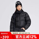駱駝（CAMEL）短款羽絨服女款冬季新款時尚寬松面包服防風立領短外套