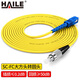 HAILE電信級光纖跳線 SC-FC(UPC) 萬兆單模單芯OS2  9/125大方頭轉(zhuǎn)圓頭Φ3.0跳纖光纖線收發(fā)器尾纖網(wǎng)線 10米