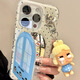 波點(diǎn)哭娃窗戶鏡面支架適用iphone16promax蘋果15手機(jī)殼14保護(hù)套13 哭娃窗戶鏡面殼+哭娃掛件 iphone 15 pro