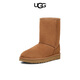UGG雪地靴女士羊皮毛一體平底靴保暖抗寒 1016223CHE栗色 39