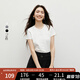 紅袖百搭休閑氣質(zhì)短袖T恤2025夏季新款女裝繡花圓領(lǐng)小眾正肩顯瘦上衣 本白001（尺碼偏小，建議拍大一碼） L