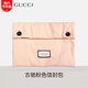 古馳Gucci/古馳粉色紫色梳子送禮推薦木梳化妝包國內專(zhuān)柜生日禮物 粉色翻蓋信封包1件