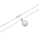 夢(mèng)金園銀項鏈銀吊墜特價(jià)清倉撿漏高品質(zhì)銀飾送禮物 S925銀鑲鋯石珍珠吊墜