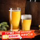 帕莎帕琦（Pasabahce）進(jìn)口啤酒杯進(jìn)口鋼化玻璃杯果汁飲料杯微波爐耐高溫570ML1只42747