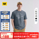 CAT卡特25春夏新品男士戶外休閑簡約純棉圓領(lǐng)短袖T 藏藍(lán)色 XL