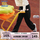 Skechers斯凱奇男女童時尚針織休閑松緊長褲大童運動褲童裝褲子L323K009