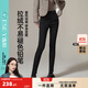 逸陽(yáng)不易掉色黑色牛仔鉛筆褲女秋冬新款高腰小腳鉛筆褲子 黑色-加長(cháng) 32