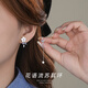 蘇十六淺藍花語(yǔ)不對稱(chēng)流蘇耳釘S925銀小眾設計耳環(huán)耳飾品生日禮物送女生 【淺藍花語(yǔ)】不對稱(chēng)耳環(huán)一對