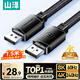 山澤DP線1.4版1.5米8K高清4K/2K240Hz電腦接顯示器游戲電競連接線顯卡視頻DisplayPort兼容DP1.2 SDP15