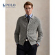 Polo Ralph Lauren 拉夫勞倫  男裝 25秋絞花編結(jié)棉針織開襟衫RL19945 020-灰色 L