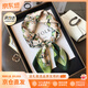 BGUG真絲絲巾女高檔桑蠶絲綢披肩圍巾女送老婆女友長(zhǎng)輩送媽媽生日禮物 甜美花叢  高級(jí)感&送媽媽送老婆實(shí)用高檔