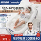 imomoto嬰幼兒趴睡枕斜坡墊喂奶神器護(hù)脊柱0-6個(gè)月寶寶床中床趴睡神器 維納白 【乳膠內(nèi)膽近0-90°調(diào)節(jié)】