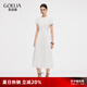 歌莉婭醋酸連衣裙女夏季2025新款出席重要場(chǎng)合白色裙子1E5C4K640 05W米白 M