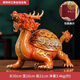 郎凱丹頓黃銅金錢龍龜擺件招財(cái)鎮(zhèn)宅風(fēng)水家居老板辦公室高端裝飾品開業(yè)禮品 帝王黃金錢龍龜