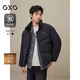 GXG男裝棉服夾克外套2024年冬季新品 黑色 175/L