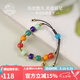 布達拉宮雪巴五色手串女款轉(zhuǎn)運珠多寶手鏈?zhǔn)掷K藏式民族風(fēng)小眾設(shè)計 雪巴五色手串