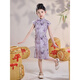 Radinka2025夏季新款漢服女童旗袍禮服裙中國風(fēng)復(fù)古小女孩唐裝連衣裙BYY 小紫蝶 160 建議身高145-155cm
