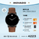 摩凡陀（Movado）瑞士手表博物館系列腕表石英皮帶男表0607198 瑞表七夕禮物
