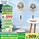 松下（Panasonic）空氣循環(huán)扇/直流變頻電風(fēng)扇/臺(tái)地兩用落地扇/12檔風(fēng)力調(diào)節(jié)遙控定時(shí)輕音節(jié)能強(qiáng)勁風(fēng)力F-CW1901C-W