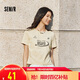 森馬（Semir）短袖T恤女短款印花潮酷辣妹2025夏季復(fù)古風(fēng)蠟染衣服107425100002