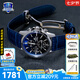 卡西歐（CASIO）商務(wù)休閑日韓手表男士太陽能鬧鐘防水鋼帶皮帶石英腕表送男友禮物 EFB-670SBL-2A太陽能+藍(lán)寶石鏡面