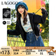 lagogo黑色短款刺繡時尚衛(wèi)衣女拉谷谷春季新款彈力休閑撞色短外套 黑色(W1) S
