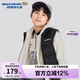 Skechers斯凱奇秋冬季新款男女中大童鴨絨梭織羽絨服背心兒童外套L424K080